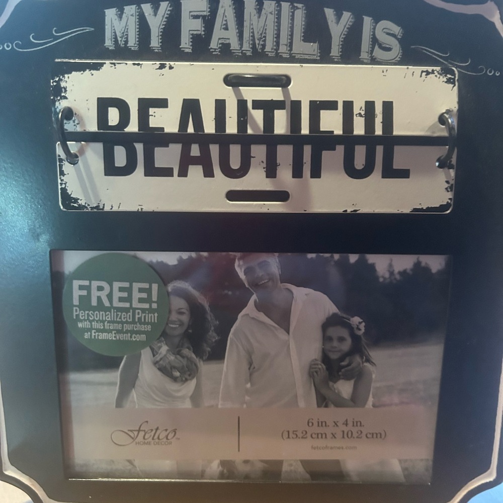 Jargen Farms Picture frame with movable sign